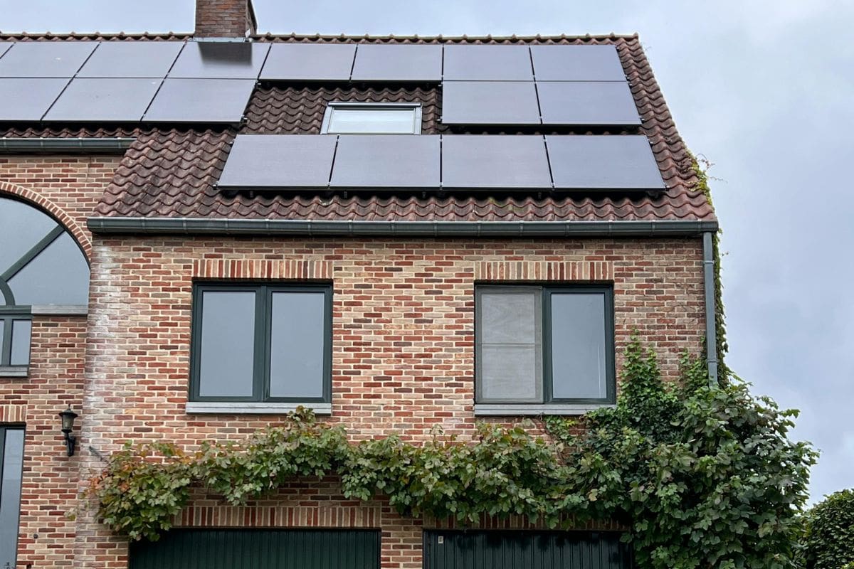 solar panel protection from pigeons - solar panels arranged on a roof